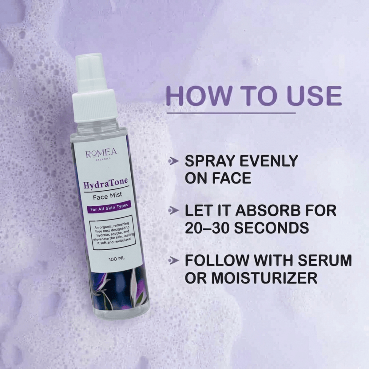 HydraTone Face Mist - Romea Organics