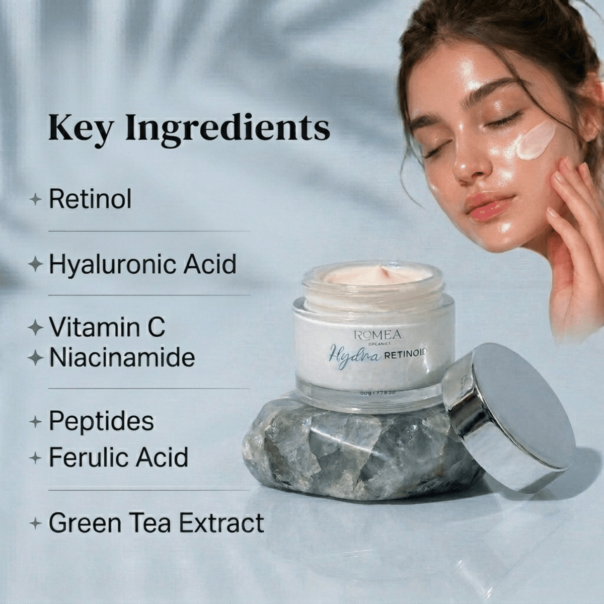 Hydra Retinoid Night Cream - Romea Organics
